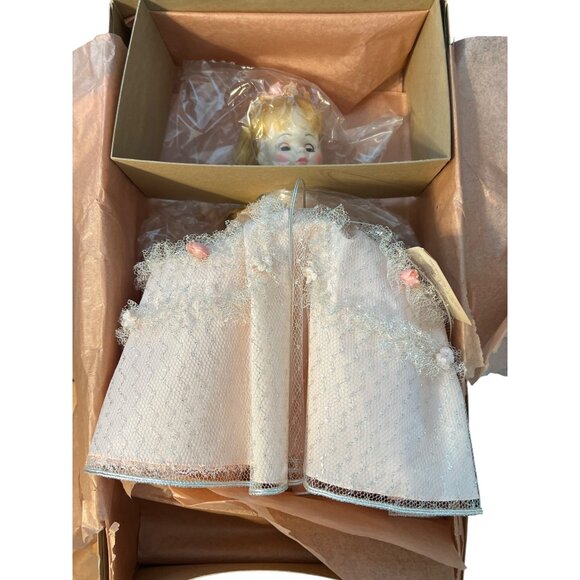 Vintage Madame Alexander Pink Cinderella Doll #1546 Tag Blonde Estate 13" - Picture 1 of 6